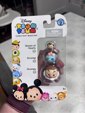 Disney Tsum Tsum Series 2 Queen of Hearts 225, Scrump 250, Grumpy 209 NWT Sealed